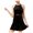black, variant on BCX Womens Belted Velvet Fit & Flare Dress, Black, Juniors, 5