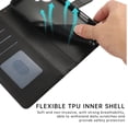 thumbnail image 5 of Allytechgroup for iPhone 16 Plus Wallet Case, Stylish Phone Case with Card Slots RFID Blocking Flip Stand PU Leather Shockproof Convenient Hand Wrist Case Cover for iPhone 16 Plus, Black, 5 of 9