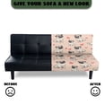 thumbnail image 5 of SCRAWLGOD Pug Dog Love Print Armless Sofa Slipcover Stretch Anti Scratch Couch Covers for 3 Cushion Couch Soft Comfortable Sofa Covers Slipcover, 5 of 9