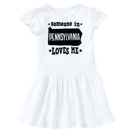 

Inktastic Someone in Pennsylvania Loves Me Gift Toddler Girl Dress