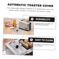 thumbnail image 6 of Toaster Cover Toaster Upper Cover Professional Toaster Glass Cake Dome Bread Machine Parts Loaf Pan Lid Appliance Parts, 6 of 8