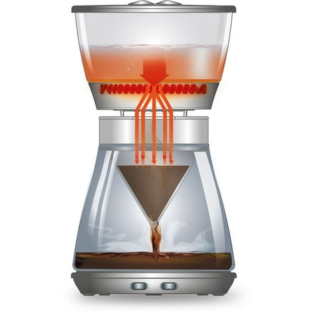 De'Longhi - 8-Cup Coffee Maker - Silver Metallic