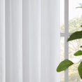 thumbnail image 2 of Cortinas semitransparentes de Terciopelo Blanco de 96 Pulgadas de Largo para Dormitorio, Sala de Estar, Textura Suave, Cortinas de Gasa con Bolsillo para Barra, 52 x 96 Pulgadas (2 Paneles), 2 of 3
