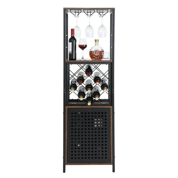 BENTISM Industrial Bar 18x12x61 inches Wine Bar Home Table with
