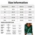 thumbnail image 2 of WULMLEO Womens Satin Blouse Cowl Neck Draped Silky Long Sleeve Dressy Tops Fall Trendy Fashion Business Casual Outfit Beige L, 2 of 3