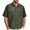 Army Green, variant on Daolelai Men's Corduroy Work Shirt