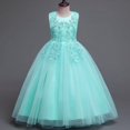 thumbnail image 1 of Vestido de novia largo para niños Vestido de princesa de malla abullonada Vestido de niña de 3 a 15 años Vestido de niña para niños Vestido de niña, 1 of 5