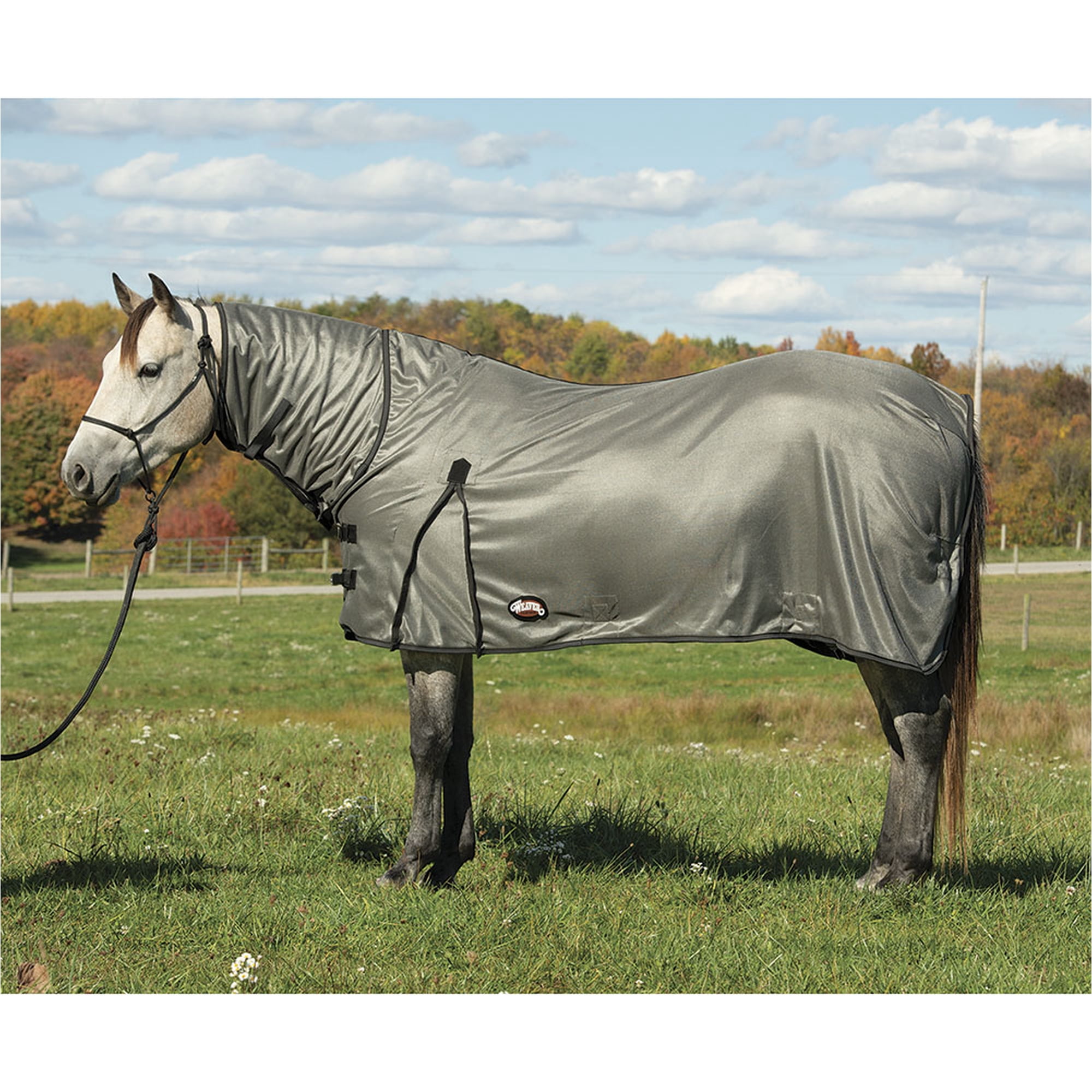 Weaver Leather Mesh Fly Sheet with UV Protection - Breathable Horse Fly Sheet - Multiple Sizes Gray / 84