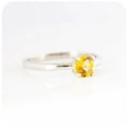 thumbnail image 2 of Yellow Citrine Ring Dainty Stacking Eternity Band Ring Anniversary Christmas Gift Ring 925 Sterling Silver Gemstone Jewelry For Women Gift, 2 of 5