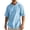 Mens Shirts Sky Blue, variant on Cotton Linen Mens Shirt Hoodie Pullover Short Sleeve Breathable Lightweight Summer Beach Tops Fathers Gift