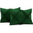 thumbnail image 5 of D.N.G. BEDDINGS 1 Piece Luxurious Diamond Ruffle Comforter Super Soft, All Season Pintuck 800 Thread Count, 100% Egyptian Cotton, King/California King Size Green Color, 5 of 9
