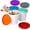 8 OZ & 6 Pack Color, variant on Mini Ice Cream Containers for Homemade Set (6 Pack - 8Oz), Reusable Ice Cream Storage Containers for Freezer, Leak-Free Ice Cream Containers with Silicone Lids