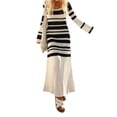thumbnail image 4 of Seyurigaoka Women's Knitted Mini Dress Sexy Halter Neck Bodycon Dress V Neck Backless Short Dress Hollow out Streetwear, 4 of 9