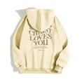 thumbnail image 3 of Hoodies Sweatshirt for Women Jesus Hoodies Letter Print Christian Sweatshirt Oversized Women's Hoodies Pullover Fall Sweatshirts for Women Womens Clothes Trendy, 3 of 5