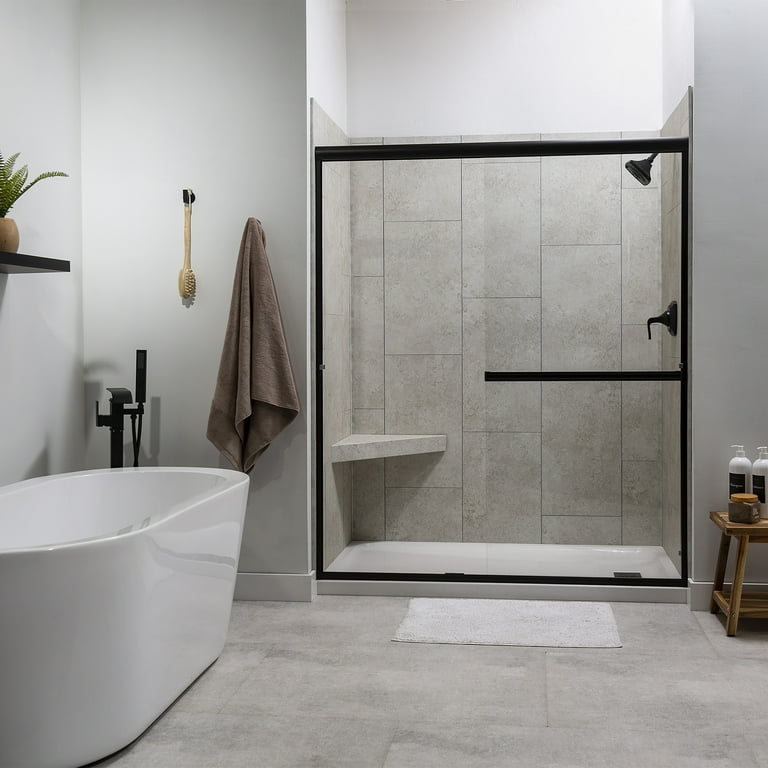 Waterfall Shower Shower Bench Grey Palisade Vinyl Waterproof