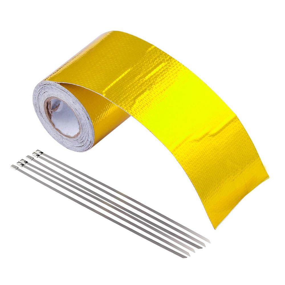 Leking Car Modification Gold Tape HeatResistant Golden Aluminum Foil