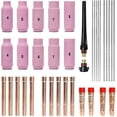 thumbnail image 1 of Tig Welding Accessories Set, Adapter Sleeves+ Housing+ Ceramic Nozzles+ Tungsten Electrodes For -26-xinhan, 1 of 5