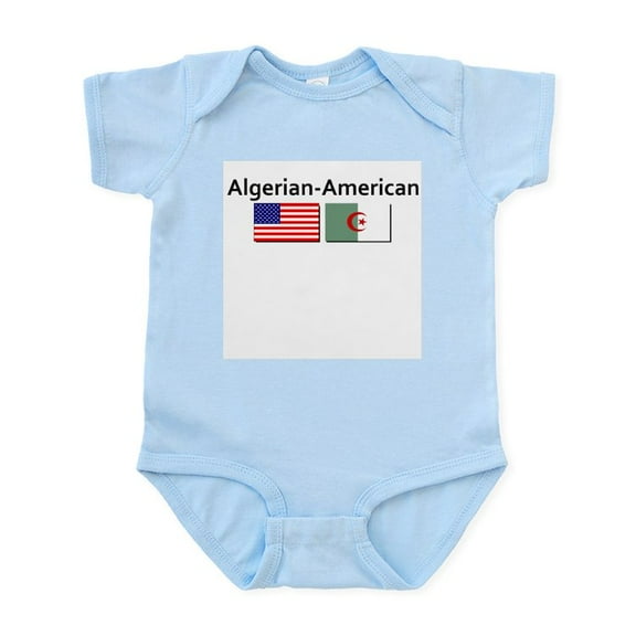 CafePress - Algerian American Infant Bodysuit - Baby Light Bodysuit, Size Newborn - 24 Months