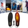 thumbnail image 3 of Wireless Electric Heated Insole Foot Warmers Battery Powered Heated Insoles Winter Warm Shoe Insoles For Working Skiing Hiking Camping, 3 of 5