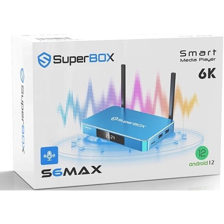 SuperBox S6 Max 2026 Edition, 6K Smart TV Box with 4GB RAM 64 GB