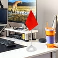 thumbnail image 4 of Desktop Flagpole Metal Flagpole Desktop Flagpole Durable Flagpole Flag Pole Stand, 4 of 8
