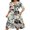 B13 Plants, variant on Midi Dresses for Women Casual 3/4 Sleeve Wrap Dress Plus Size Curvy Cocktail Dresses with Pockets