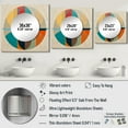 thumbnail image 4 of Designart "Happy Coincidence Vintage Abstract Retro Geometrics I" Modern Midcentury Square Mirror For Wall Decor - Large Beige Square Printed Wall Mirror Art - Wall Mounted Mirror, 4 of 5