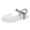 Silver, variant on MEZZALL Girls Fashion Jelly Sandals Breathable Open Toe Beach Shoes Soft Sole Casual Summer Toddlers Kids Trendy Child Footwear