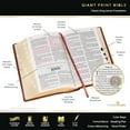 thumbnail image 5 of KJV Holy Bible, Giant Print Standard Size Faux Leather Red Letter Edition - Thumb Index & Ribbon Marker, King James Version, Dark Brown, 5 of 6