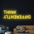 thumbnail image 3 of Handmadetneonsign Think Differently Neon Sign, Think Differently Neon Led Art Decor, Quote Wall Decor, 3 of 5