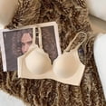 thumbnail image 5 of Jelly Bras for Women Soft Support Fashion Shecurve Jelly Bra High Looking Fixed Cup Wireless U Back Comfort Underwear(D-Beige,XL), 5 of 5