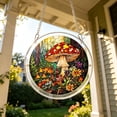 thumbnail image 4 of Iridescent Mushroom Acrylic Puzzle Suncatcher DIY Assembly Color Refraction Hanging Ornament Window Wall Decor Gift for Home Bedroom Balcony,B, 4 of 6