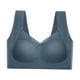 thumbnail image 5 of Sujetador push up sin costuras, sujetador deportivo transpirable para mujer, sujetador sin costuras para uso diario. Azul oscuro, 5 of 9