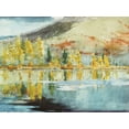 thumbnail image 4 of Seven Trees Design 32x25 Black Modern Wood Framed Wall Art Titled - Peaceful Landscape, 4 of 6