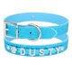 thumbnail image 1 of Collar de perro personalizado cuero diamantes de imitación Bling encantos personalizado mascotas perros gato nombre Tan Jianjun unisex, 1 of 2