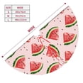 thumbnail image 3 of Lsque Hand Drawn Watermelon Print Christmas Tree Skirt, Tree Skirt with Ties or Velcro, Perfect for Holiday Decorations, Halloween, and New Year-36", 3 of 7