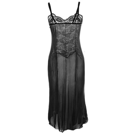 

Women Sexy Underwear Set Deep V Lace Bodydoll Sleepwear Nightdress Nightgown