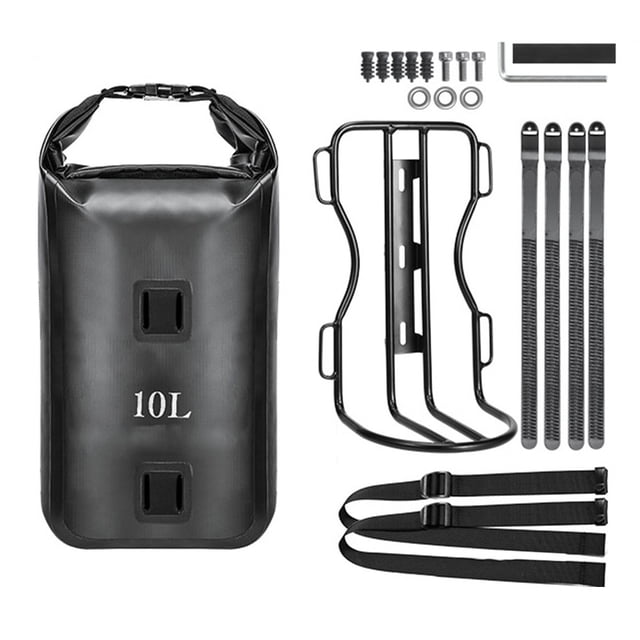Sac de Fourche Imperméable 10 L à Forte Capacité de Charge, Rangement Efficace pour Vélos