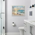thumbnail image 3 of Beach Bathroom Decor Wall Art Ocean Sea Turtle Paintings Artwork for Walls Ocean Theme Decor Pictures Prints Modern Framed Decorations for Bedroom Bathroom Kitchen Home Decor 12"x16", 3 of 6