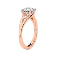 thumbnail image 3 of IGI Certified 4 Carat Princess Shape Lab Grown Diamond Engagement Ring | 14K Rose Gold | Erica Swan Split Shank Diamond Ring | FG-VS1-VS2 Quality Friendly Diamonds, 3 of 6