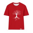 thumbnail image 4 of Tops Cortos para las Mujeres Blusas Impresas Manga Corta Cuello Redondo, Tops de Blusa para las Mujeres Primavera Verano Casual, 4 of 4