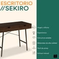 thumbnail image 2 of MUBSON Escritorio Minimalista Sekiro con Doble Cajon, 2 of 5