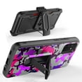 thumbnail image 2 of DALUX Card Holster Kickstand Phone Case Compatible with Galaxy A32 5G (2021) 6.5 inch - Purple Stylish Camo, 2 of 3