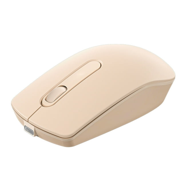 Wireless Bluetooth Gaming Mouse Dual Mode Connection 1200 Dpi Adjustment Type C Fast Charging For Laptop Computer Pc And Office Work In Pink Pink