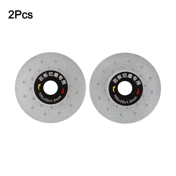 2pcs 4 Inch Super Thin Cutting Disc Saw Blade For Porcelain Glass Ceramic Tile Saw Blade Vacuum Brazed Cut-Off Wheel Power Tool