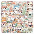 thumbnail image 2 of Cartoon Sushi Cat Stickers Pack For Laptop, Phone, Luggage, Stationery, 2 of 3