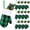 Green, variant on 12 Pcs 7 Inch Mini Christmas Stockings Hanging Small Stockings Christmas Mitten Stocking Decorations Christmas Stockings with Cuff for Xmas Tree Decor Family Presents Fill