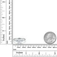 thumbnail image 6 of Gem Stone King 14K White Gold White Moissanite Engagement Ring for Women | 1.70 Cttw | Oval 8X6MM (Size 5), 6 of 6