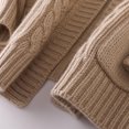 thumbnail image 5 of Women's V Neck Knit Cardigan Stylish Loose Fit Knit Mid Length Sweater For Fall And Winter Sweater Cardigan Cardigans for Women Drape Stin Sweater Long Sweater Cardigan Women All up Wrap Sweater, 5 of 6