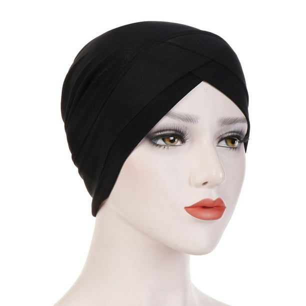 Gorro elástico Temacd para mujer, bandana transpirable, diadema cruzada, pañuelo para la cabeza